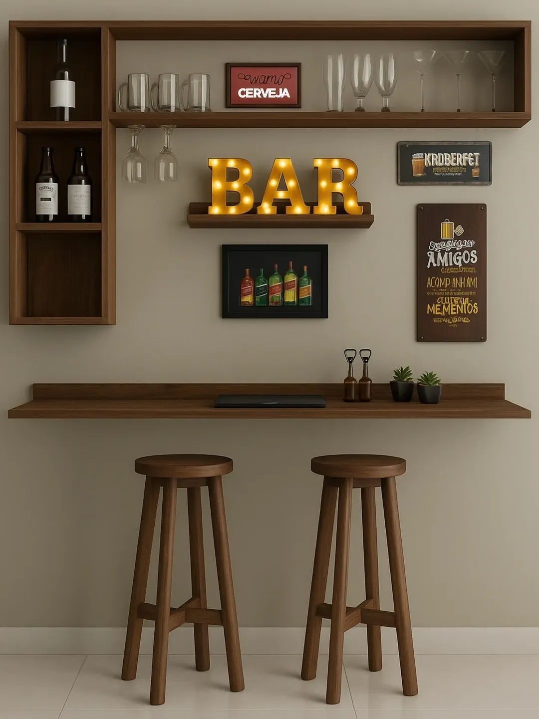 Home Bar Setup